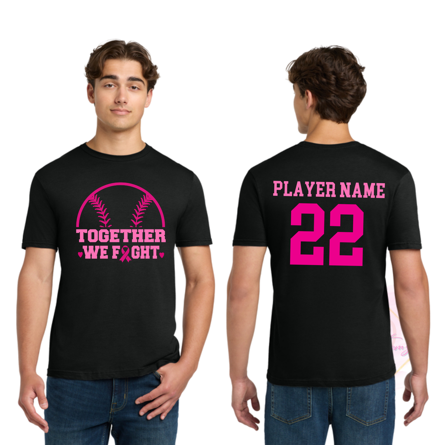 Baseball Together We Fight-Cancer Awareness 64000 Gildan Softstyle® T-Shirt