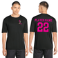 Football Ribbon-Cancer Awareness ST350 Sport-Tek® PosiCharge® Competitor™ Tee