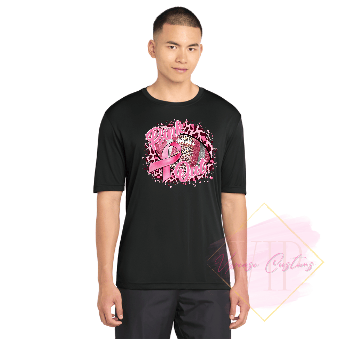Football Pink Out-Cancer Awareness ST350 Sport-Tek® PosiCharge® Competitor™ Tee