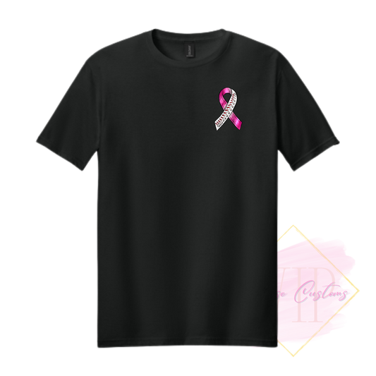 Baseball Ribbon-Cancer Awareness 64000 Gildan Softstyle® T-Shirt