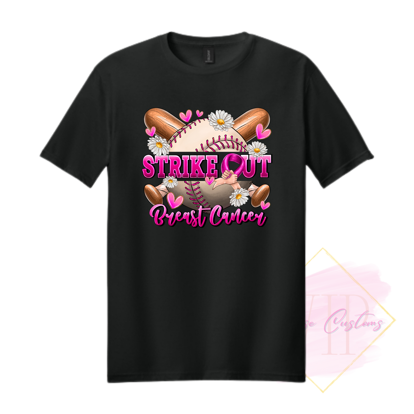 Strike Out Beast Cancer-Cancer Awareness 64000 Gildan Softstyle® T-Shirt