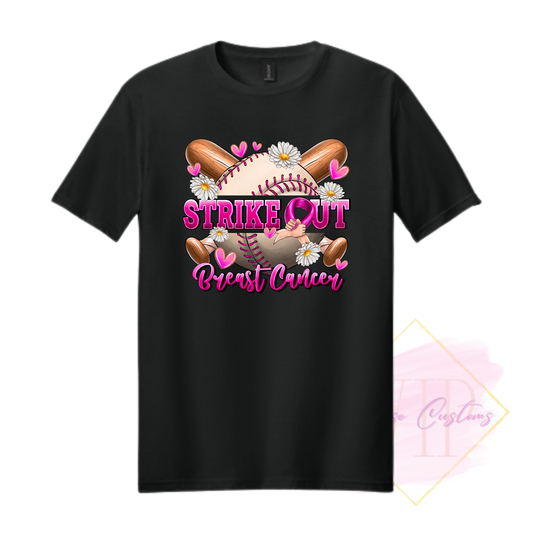 Strike Out Beast Cancer-Cancer Awareness 64000 Gildan Softstyle® T-Shirt