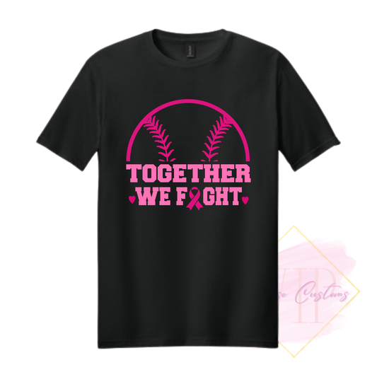 Baseball Together We Fight-Cancer Awareness 64000 Gildan Softstyle® T-Shirt