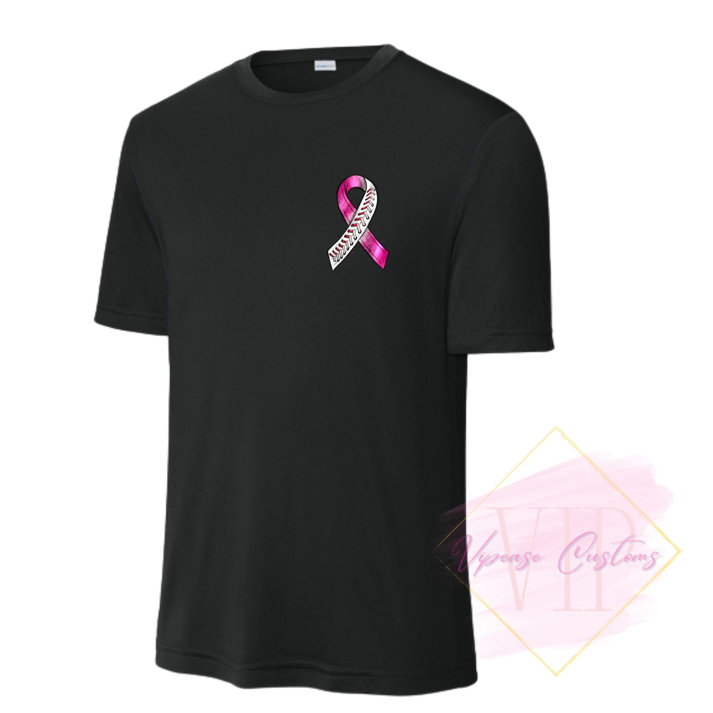 Baseball Ribbon-Cancer Awareness ST350 Sport-Tek® PosiCharge® Competitor™ Tee