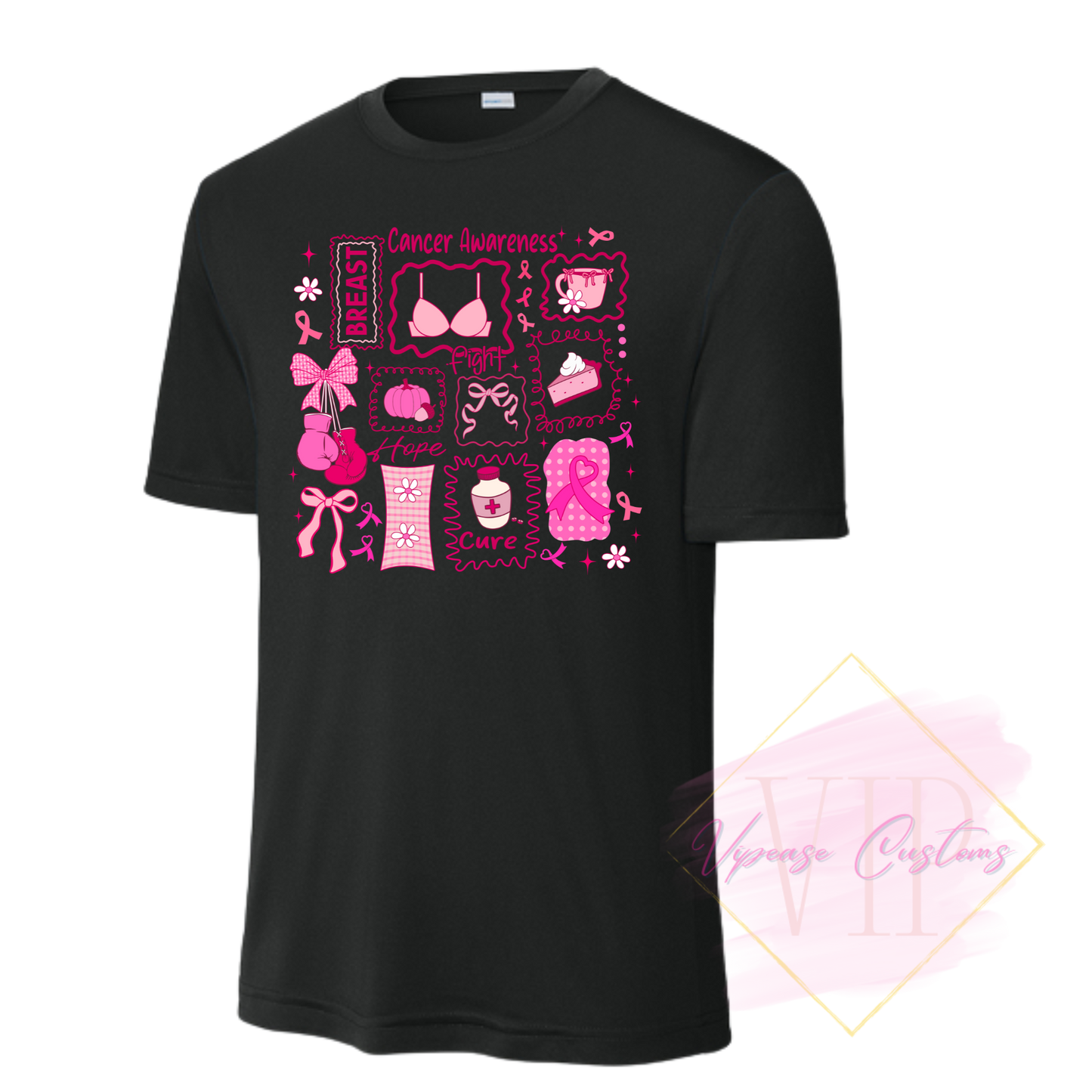 Breast Cancer Collage-Cancer Awareness ST350 Sport-Tek® PosiCharge® Competitor™ Tee