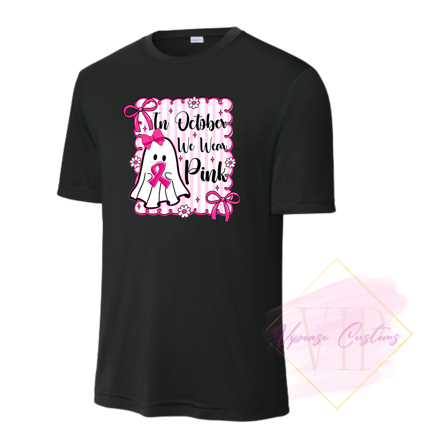 In October We Wear Pink Ghost-Cancer Awareness ST350 Sport-Tek® PosiCharge® Competitor™ Tee