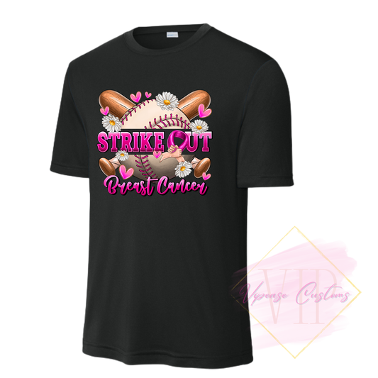 Strike Out Breast Cancer-Cancer Awareness ST350 Sport-Tek® PosiCharge® Competitor™ Tee