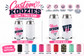 Custom Printed Koozies | Tall/Slim (12 0Z) Can Coolers – One or Two-Sided.
