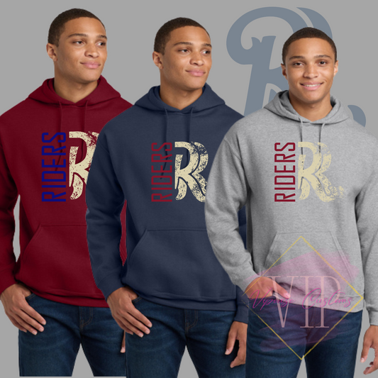 Distressed RR Logo-Gildan® - Heavy Blend™ Hooded Sweatshirt 18500