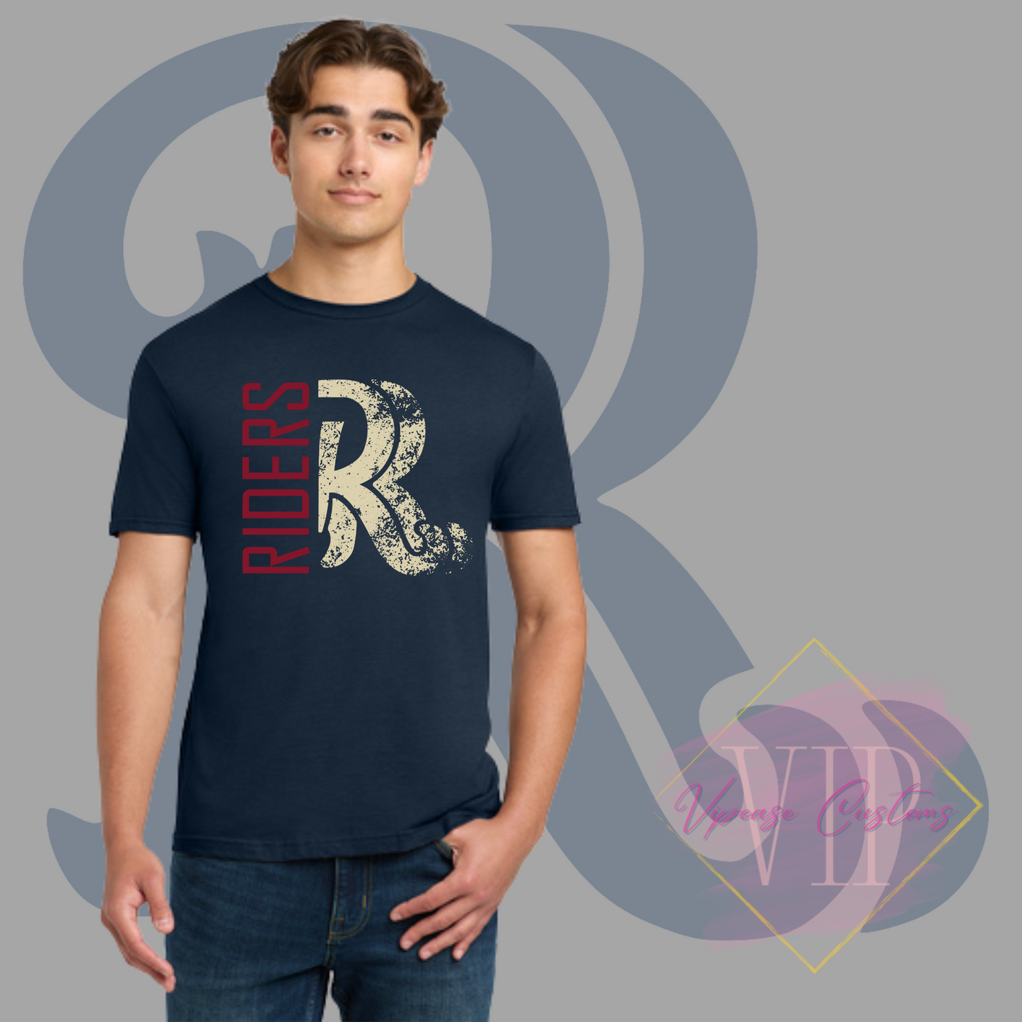 Distressed RR Logo Gildan Softstyle® T-Shirt 64000