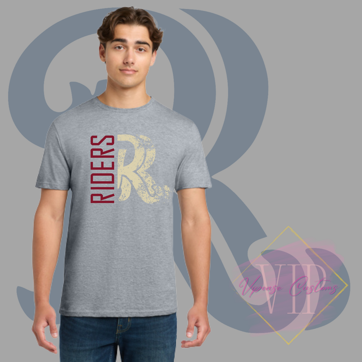 Distressed RR Logo Gildan Softstyle® T-Shirt 64000