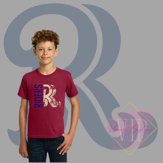 Distressed RR Gildan® - Youth Heavy Cotton™ 100% Cotton T-Shirt 5000B