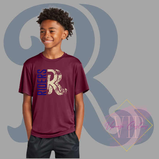 Distressed RR Logo-Sport-Tek® Youth PosiCharge® Competitor™ Tee YST350