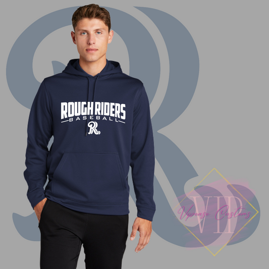 Rough Riders F244 Sport-Tek® Sport-Wick® Fleece Hooded Pullover