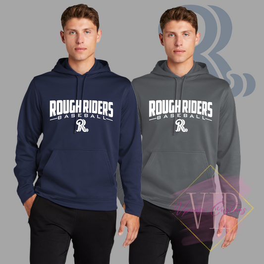 Rough Riders F244 Sport-Tek® Sport-Wick® Fleece Hooded Pullover