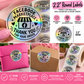 Facebook Marketplace Thank You Stickers | 2.2" Round Holographic Labels