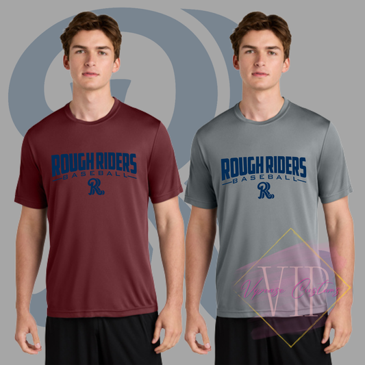 Navy Rough Riders logo- Sport-Tek® PosiCharge® Competitor™ Tee - ST350