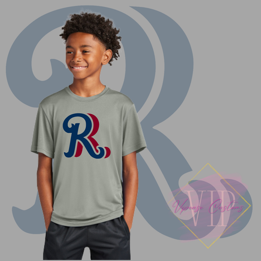 Navy+Red RR Chest Logo-Sport-Tek® Youth PosiCharge® Competitor™ Tee YST350
