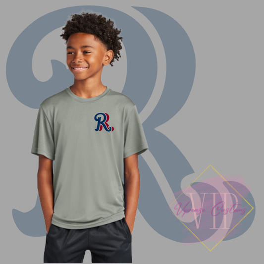 Navy+Red RR Pocket Logo-Sport-Tek® Youth PosiCharge® Competitor™ Tee YST350