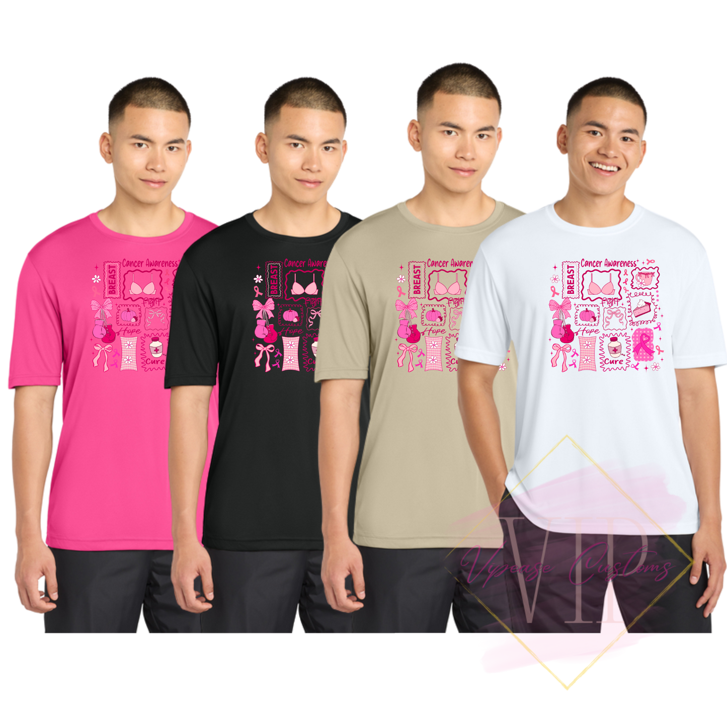 Breast Cancer Collage-Cancer Awareness ST350 Sport-Tek® PosiCharge® Competitor™ Tee
