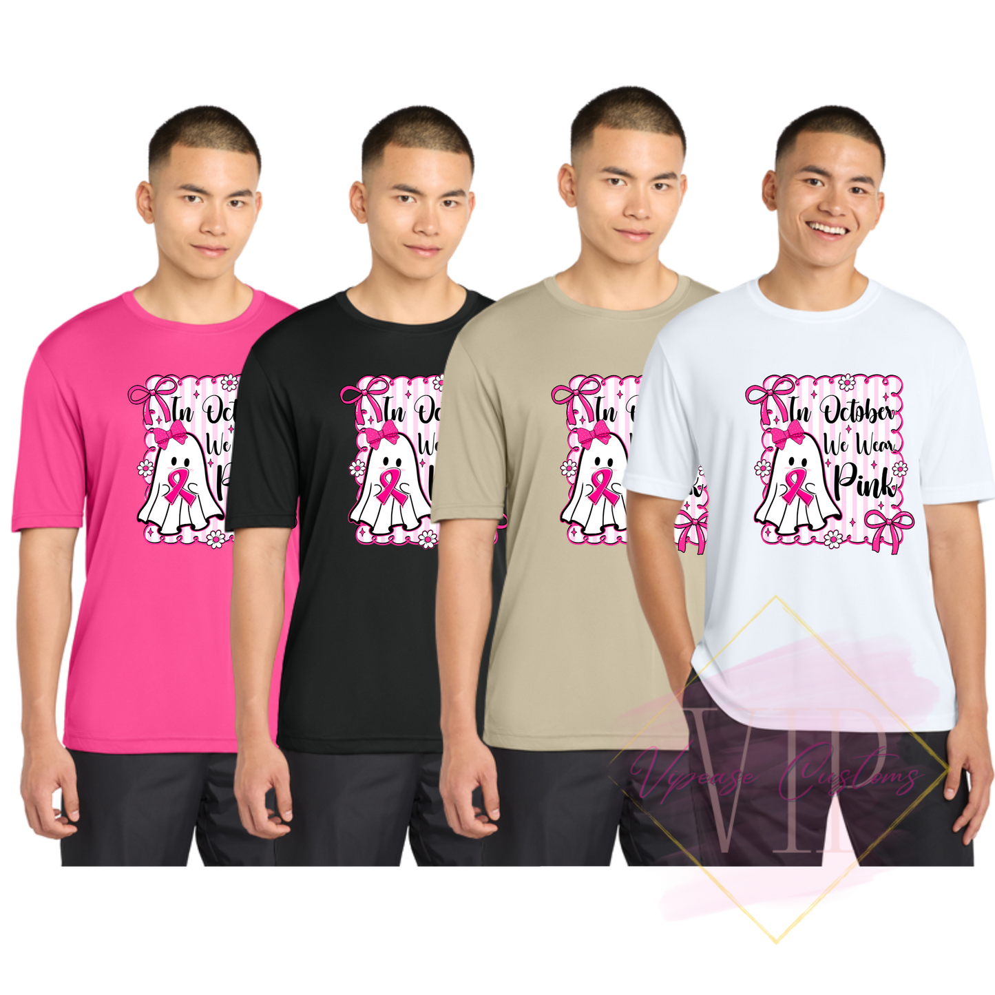 In October We Wear Pink Ghost-Cancer Awareness ST350 Sport-Tek® PosiCharge® Competitor™ Tee