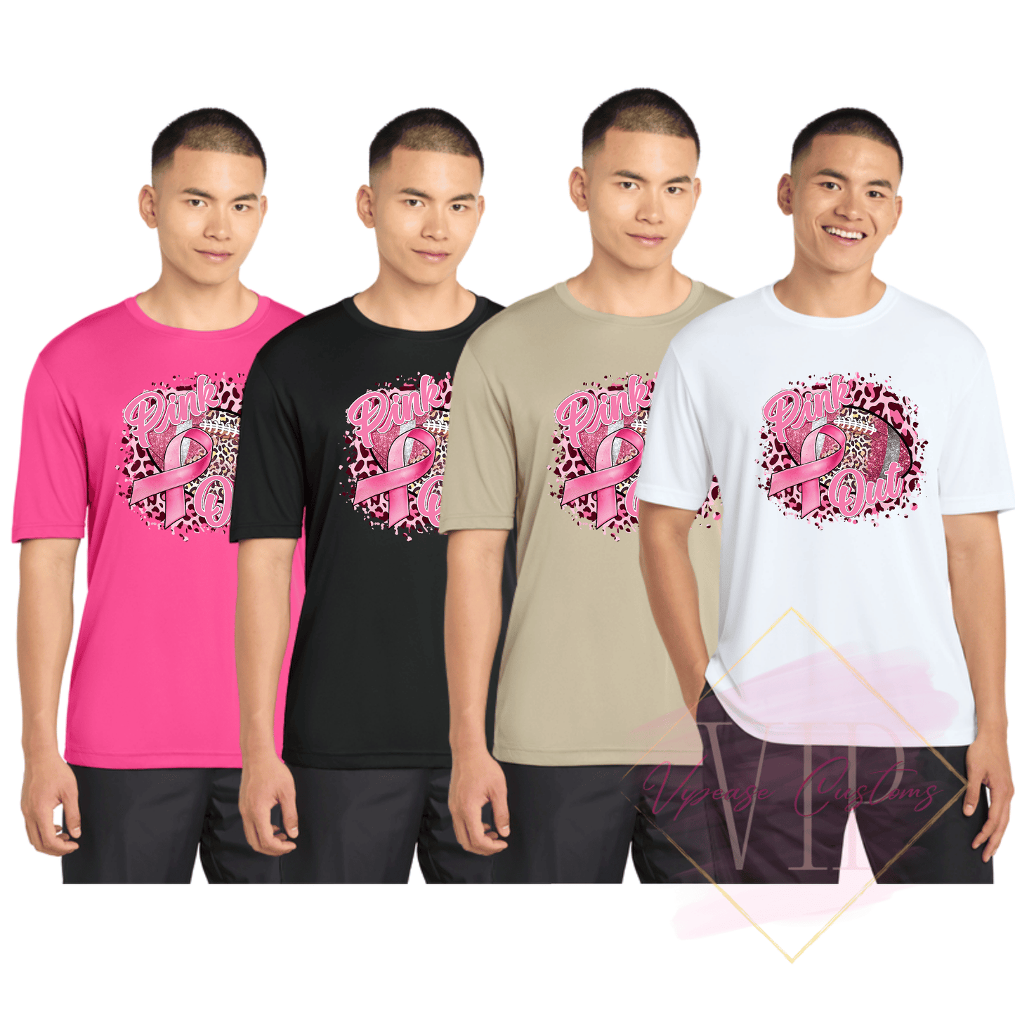 Football Pink Out-Cancer Awareness ST350 Sport-Tek® PosiCharge® Competitor™ Tee