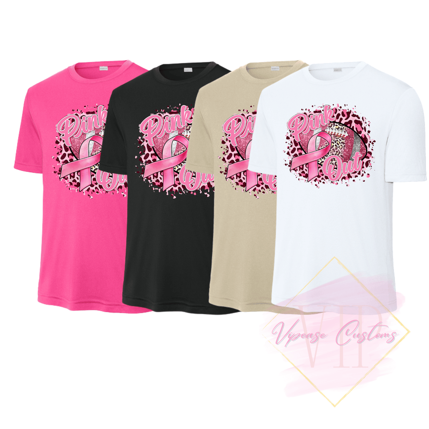 Football Pink Out-Cancer Awareness ST350 Sport-Tek® PosiCharge® Competitor™ Tee