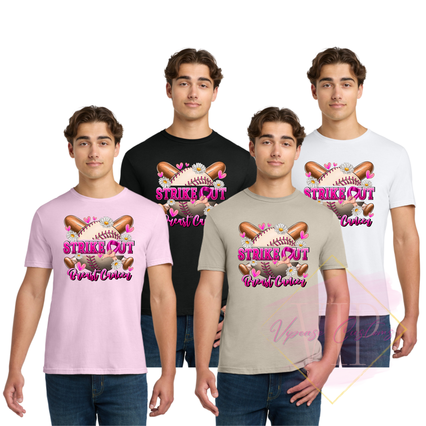 Strike Out Beast Cancer-Cancer Awareness 64000 Gildan Softstyle® T-Shirt