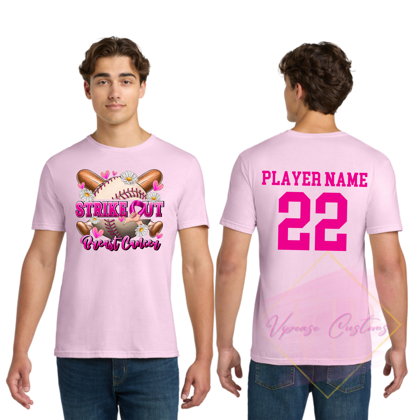 Strike Out Beast Cancer-Cancer Awareness 64000 Gildan Softstyle® T-Shirt