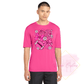 Football Breast Cancer Collage-Cancer Awareness ST350 Sport-Tek® PosiCharge® Competitor™ Tee