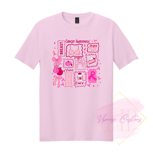 Breast Cancer Collage-Cancer Awareness 64000 Gildan Softstyle® T-Shirt