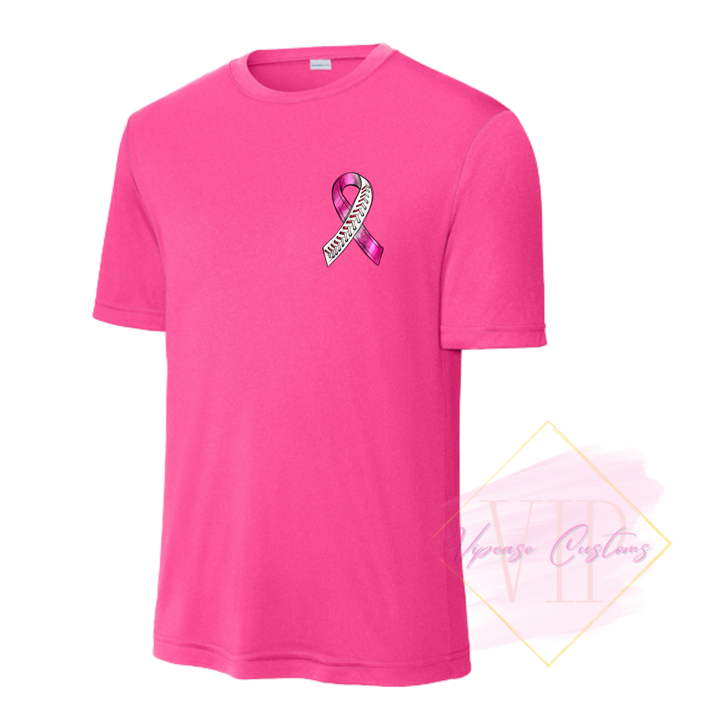 Baseball Ribbon-Cancer Awareness ST350 Sport-Tek® PosiCharge® Competitor™ Tee