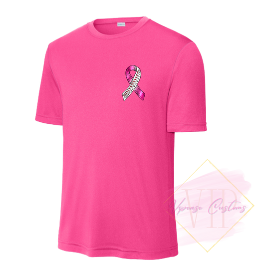 Baseball Ribbon-Cancer Awareness ST350 Sport-Tek® PosiCharge® Competitor™ Tee