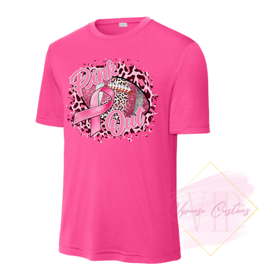 Football Pink Out-Cancer Awareness ST350 Sport-Tek® PosiCharge® Competitor™ Tee