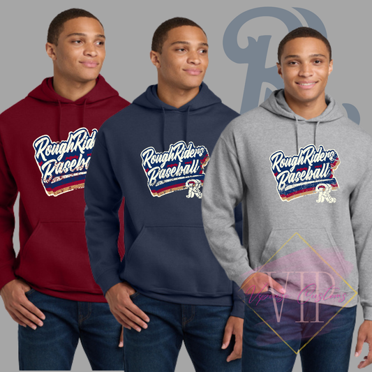 Textured RR Logo-Gildan® - Heavy Blend™ Hooded Sweatshirt 18500