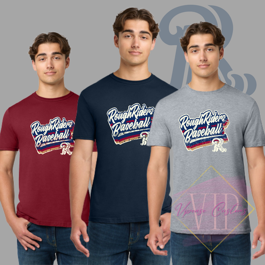 Textured RR Logo Gildan Softstyle® T-Shirt 64000