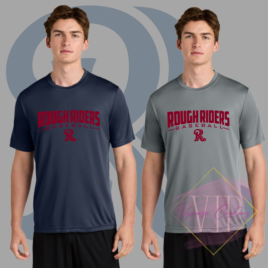 Red Rough Riders Logo- Sport-Tek® PosiCharge® Competitor™ Tee - ST350