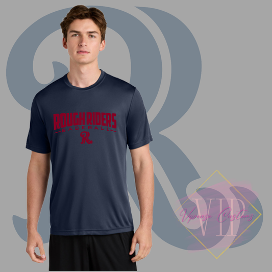 Red Rough Riders Logo- Sport-Tek® PosiCharge® Competitor™ Tee - ST350