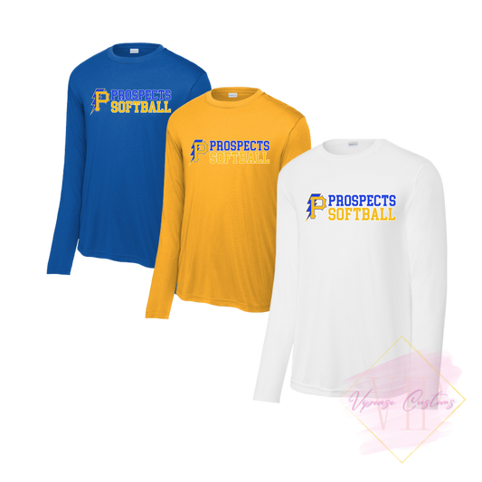 PROSPECTS SOFTBALL- ST350LS Sport-Tek® Long Sleeve PosiCharge® Competitor™ Tee
