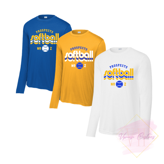 PROSPECTS SOFTBALL-2 ST350LS Sport-Tek® Long Sleeve PosiCharge® Competitor™ Tee