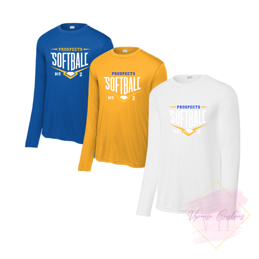 PROSPECTS SOFTBALL-2 ST350LS Sport-Tek® Long Sleeve PosiCharge® Competitor™ Tee
