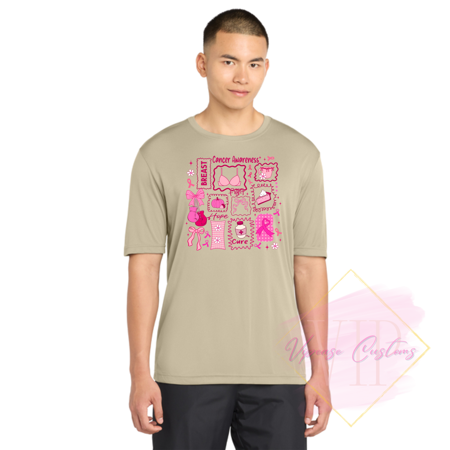 Breast Cancer Collage-Cancer Awareness ST350 Sport-Tek® PosiCharge® Competitor™ Tee