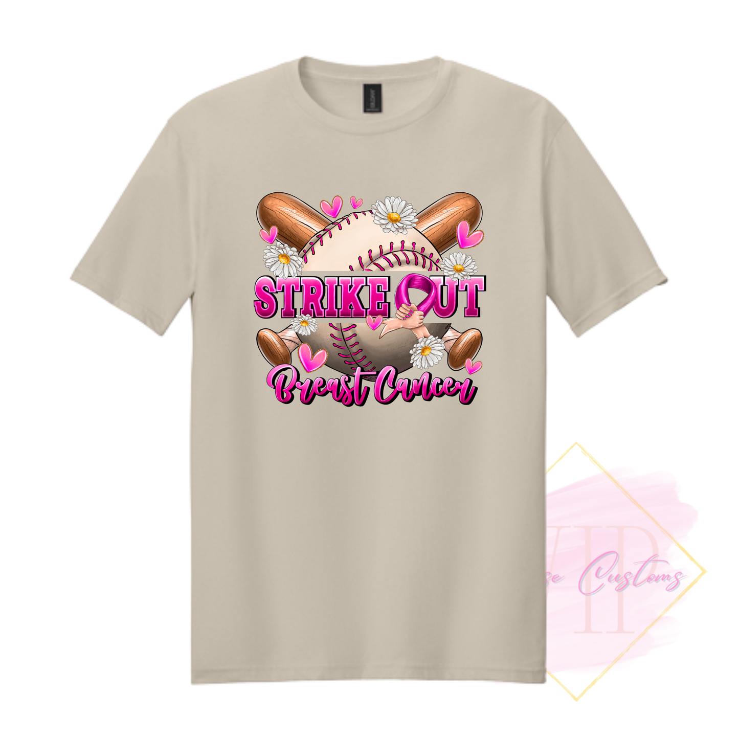 Strike Out Beast Cancer-Cancer Awareness 64000 Gildan Softstyle® T-Shirt