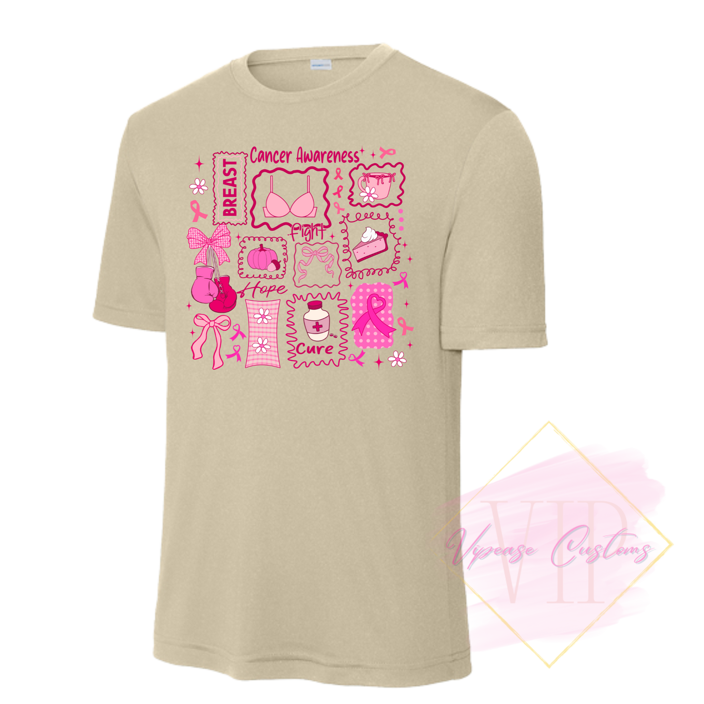 Breast Cancer Collage-Cancer Awareness ST350 Sport-Tek® PosiCharge® Competitor™ Tee