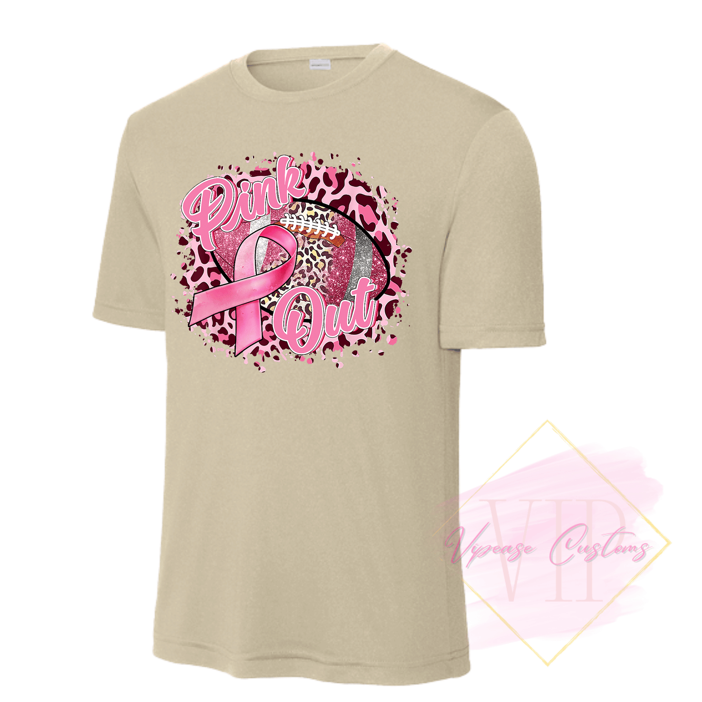Football Pink Out-Cancer Awareness ST350 Sport-Tek® PosiCharge® Competitor™ Tee