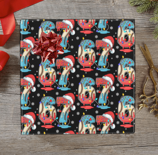67 Baseball drip Wrapping paper