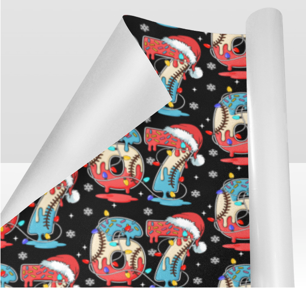 67 Baseball drip Wrapping paper