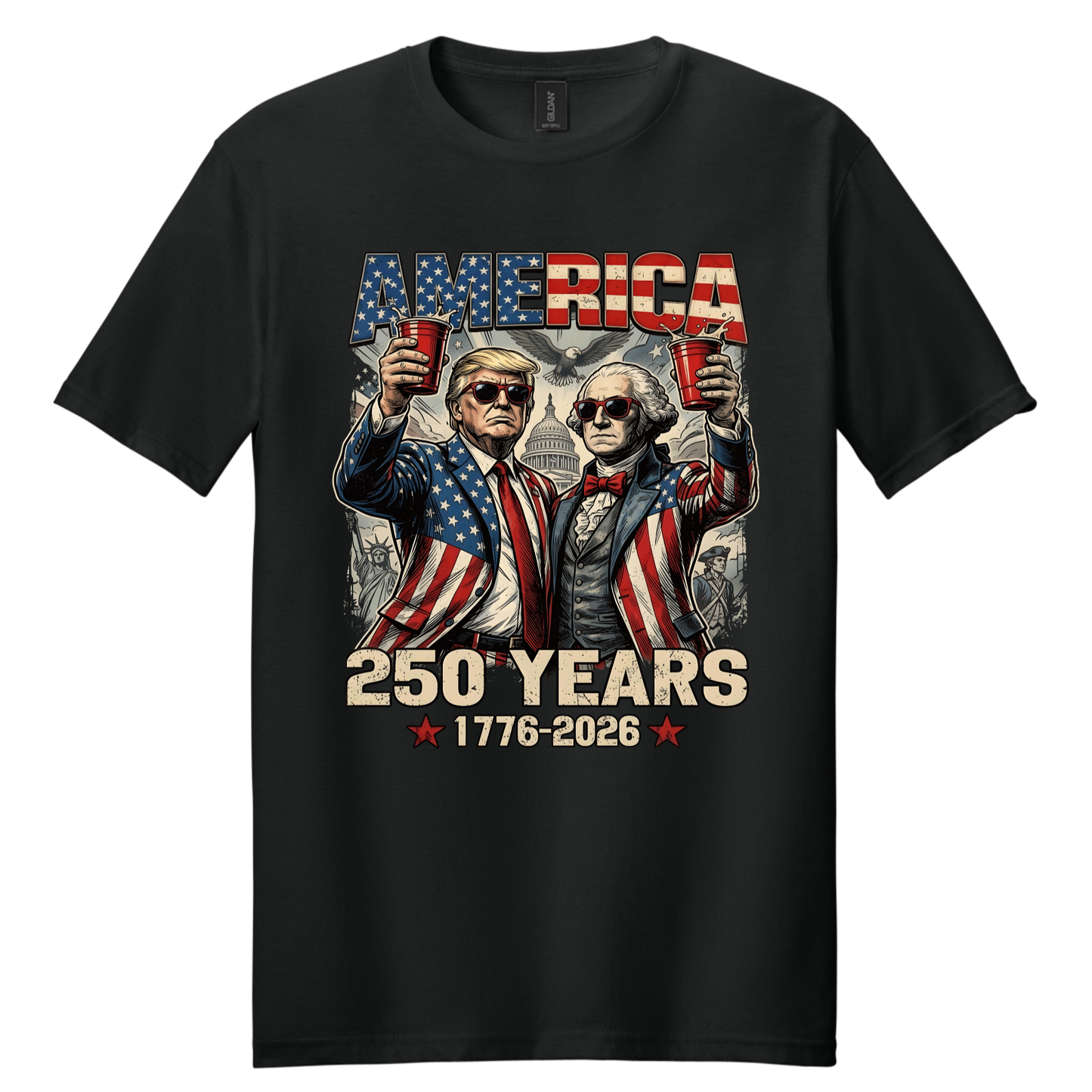 America 250 Years Patriotic Party Tee | 1776–2026 Independence Anniversary Shirt