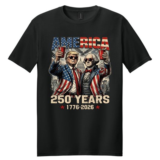 America 250 Years Patriotic Party Tee | 1776–2026 Independence Anniversary Shirt