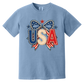 Patriotic Pearl Bow USA Graphic Tee | Vintage Americana Fourth of July Shirt